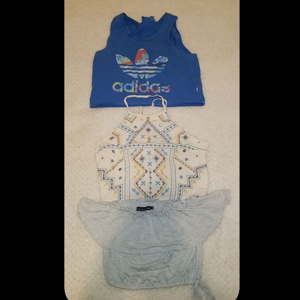 Three crop tops